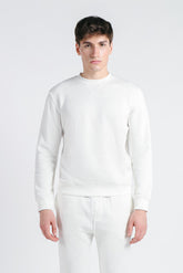 FELPA GIROCOLLO BASIC PANNA